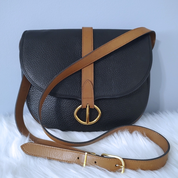 Dior Handbags - Dior vintage leather saddle crossbody bag EUC